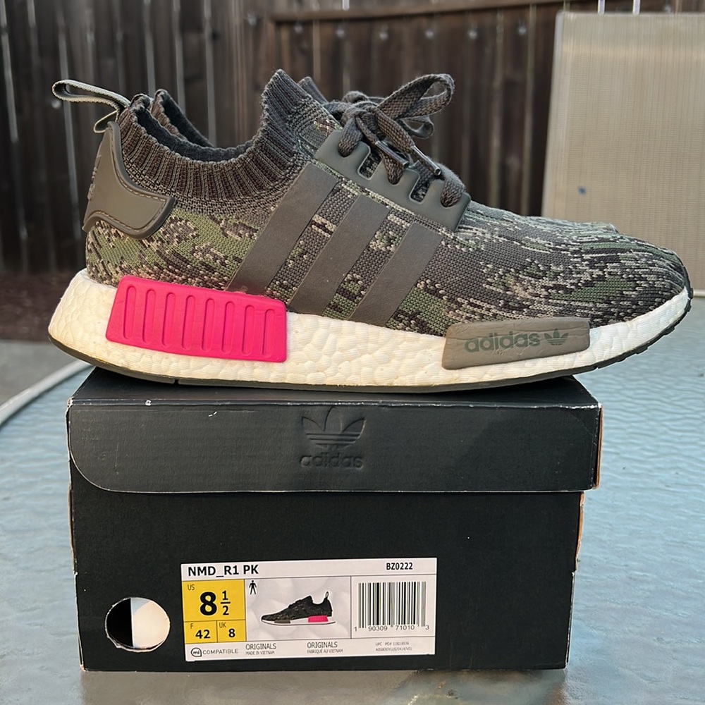 ADIDAS Camo NMD R1 PK Mens size 8 1/2